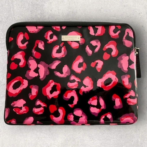 kate spade Other - kate spade tablet sleeve in black and red floral pattern